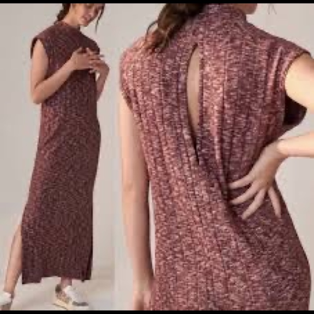 Anthropologie Saturday/Sunday Elisabeth Maxi Dress Plum Large